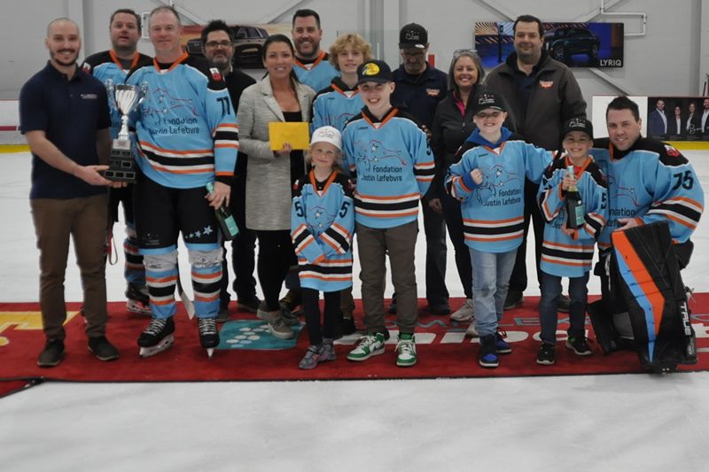 Le Tournoi de hockey adulte de Sherbrooke 2025 au profit de la Fondation Justin-Lefebvre